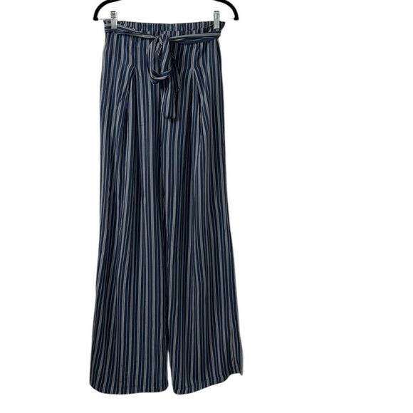 Forever 21 Striped Wide Leg Belted Pants(Size Small) - Picture 3 of 9